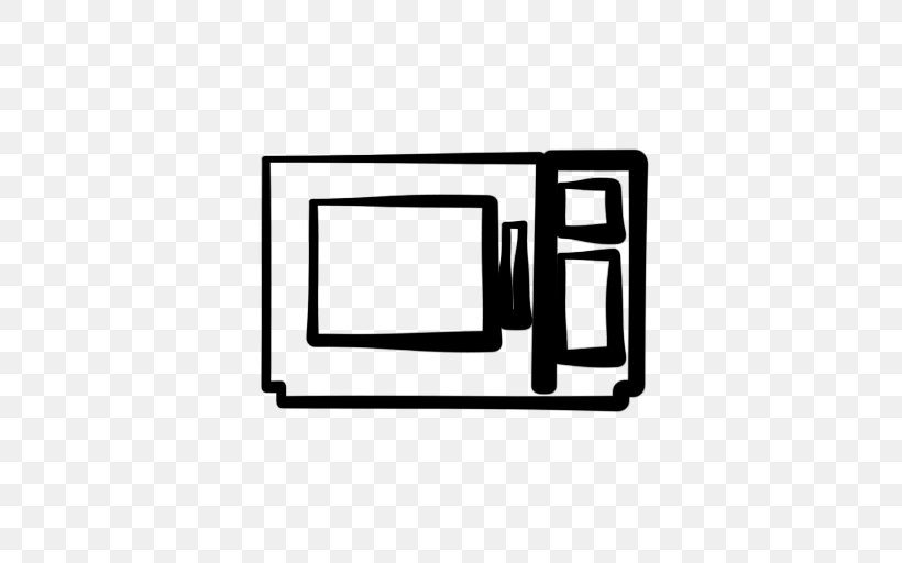 Microwave Ovens Room Clip Art, PNG, 512x512px, Microwave Ovens, Apartment, Area, Black, Black And White Download Free