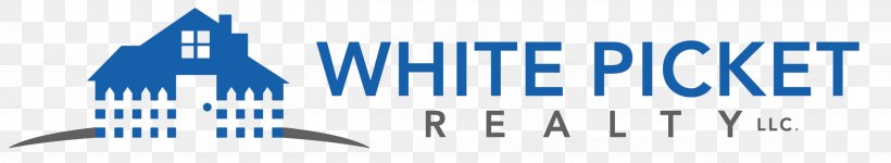 White Picket Realty LLC Real Estate Logo Brand, PNG, 2796x512px, Real Estate, Blue, Brand, Commission, Diagram Download Free