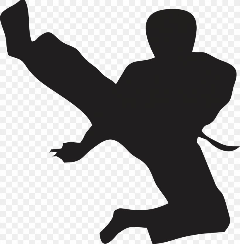 Flying Kick Taekwondo Karate Martial Arts, PNG, 1112x1130px, Kick, Arm, Black, Black And White, Black Belt Download Free