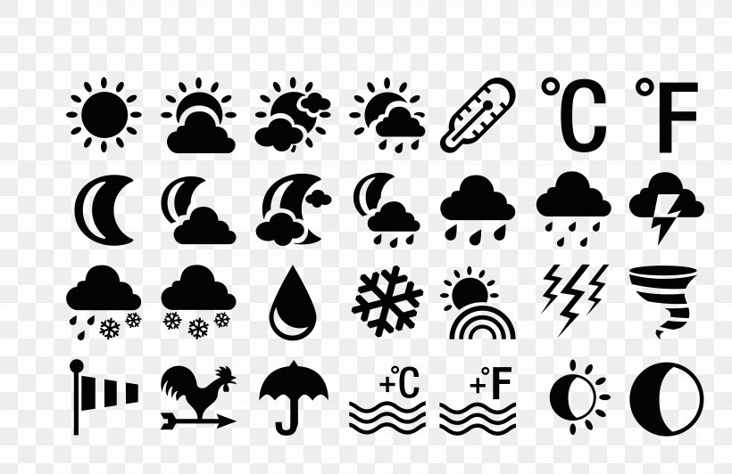 Logo Icon, PNG, 7854x5099px, Weather, Black, Black And White, Brand, Flat Design Download Free