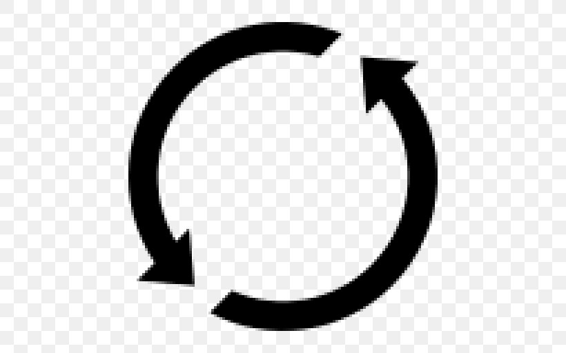 Arrow Circle Symbol Clip Art, PNG, 512x512px, Symbol, Black, Black And White, Crescent, Document Download Free