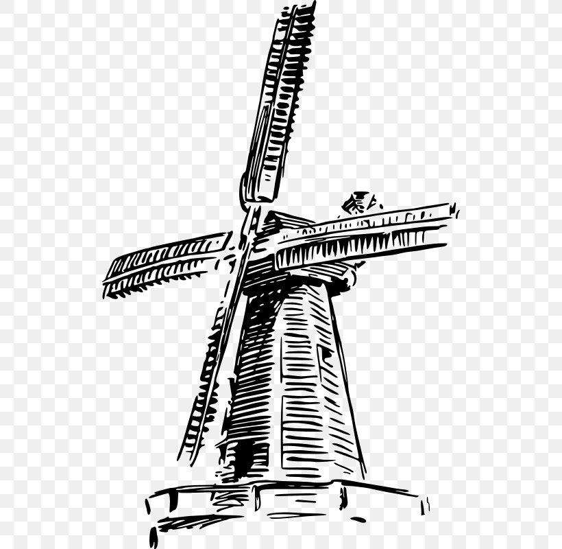 Paper Windmill Poster Drawing Clip Art, PNG, 523x800px, Paper, Art, Black And White, Drawing, Monochrome Download Free