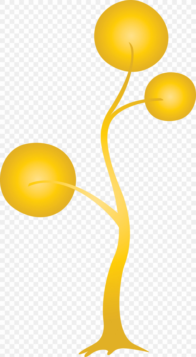 Yellow Balloon Smile, PNG, 1646x3000px, Abstract Tree, Balloon, Cartoon Tree, Smile, Tree Clipart Download Free