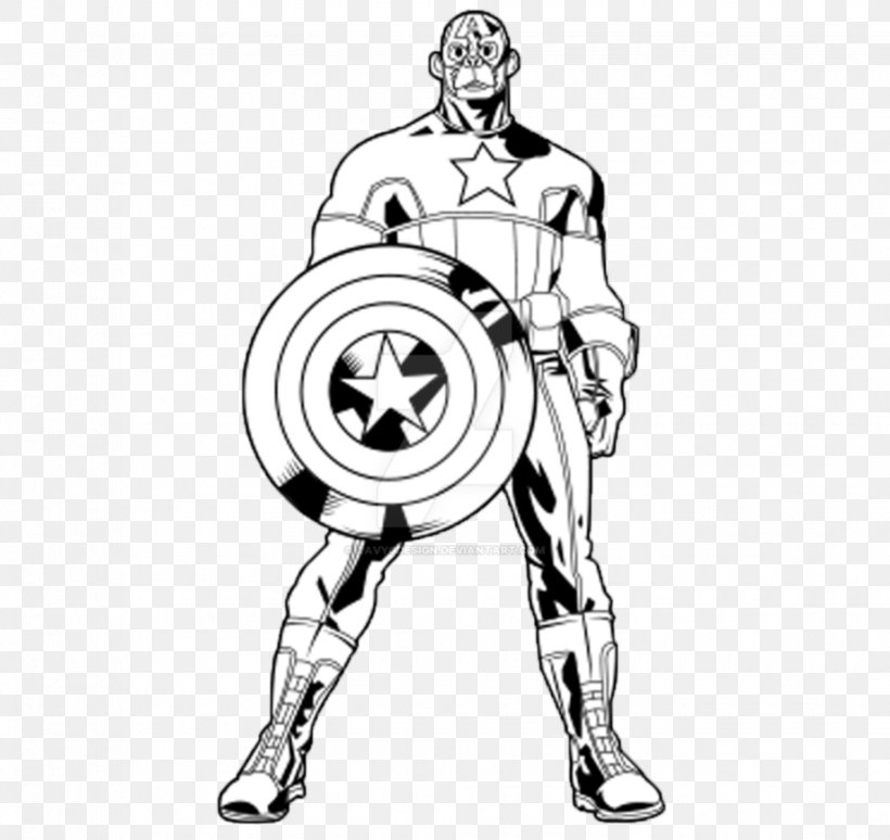 Praveen Arts - Captain America sketch