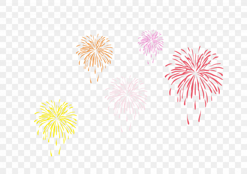 Fireworks Yellow Pink Line Event, PNG, 3508x2482px, Fireworks, Event, Line, Pink, Plant Download Free