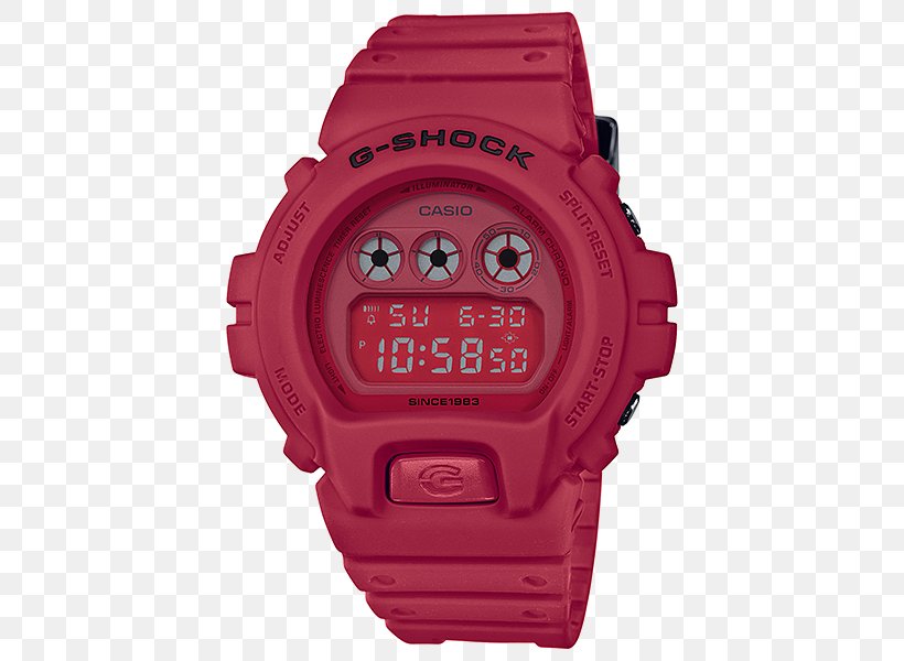 G-Shock Shock-resistant Watch Red Casio, PNG, 600x600px, Gshock, Analog Watch, Brand, Casio, Color Download Free