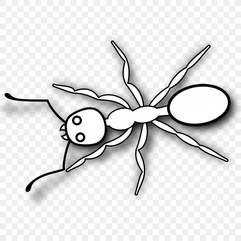 Ant Black And White Coloring Book Clip Art, PNG, 1331x1331px, Ant, Arthropod, Artwork, Black And White, Black Garden Ant Download Free