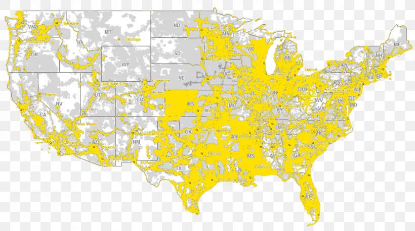 Coverage Map Sprint Corporation Verizon Wireless Mobile Phones, PNG, 1500x839px, Coverage, Area, Att Mobility, Boost Mobile, Coverage Map Download Free