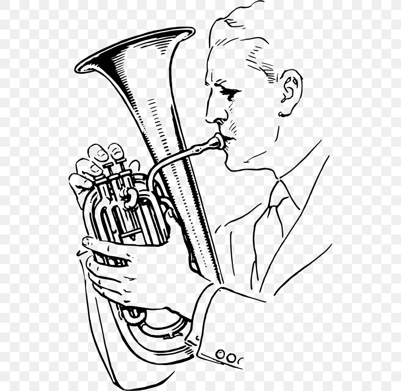 Musical Instruments Tenor Horn Drawing, PNG, 539x800px, Watercolor, Cartoon, Flower, Frame, Heart Download Free