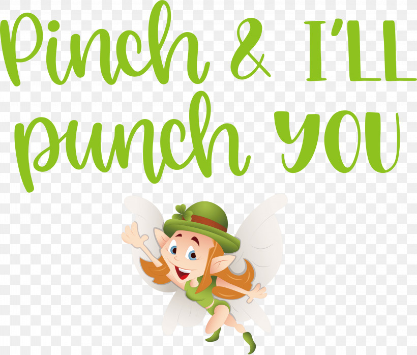 Pinch Punch St Patricks Day, PNG, 3000x2557px, Pinch, Biology, Character, Logo, M Download Free