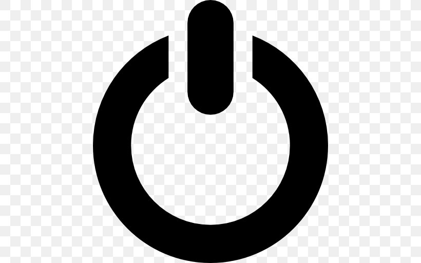 Power Symbol Download, PNG, 512x512px, Power Symbol, Black And White, Button, Monochrome Photography, Sign Download Free