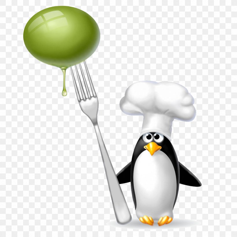 Penguin Chefs Uniform Clip Art, PNG, 1000x1000px, Penguin, Animation, Beak, Bird, Cartoon Download Free