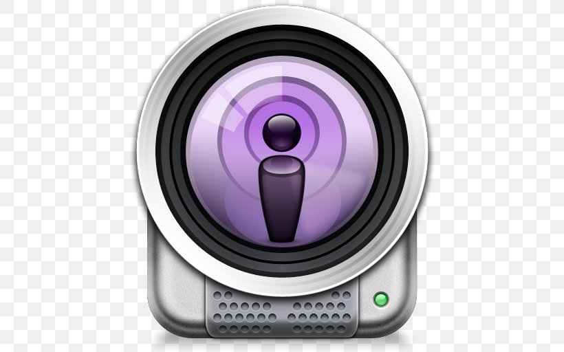Podcast Producer Podcast Capture Streaming Media MacOS, PNG, 512x512px, Podcast Producer, Apple, Camera, Camera Lens, Cameras Optics Download Free
