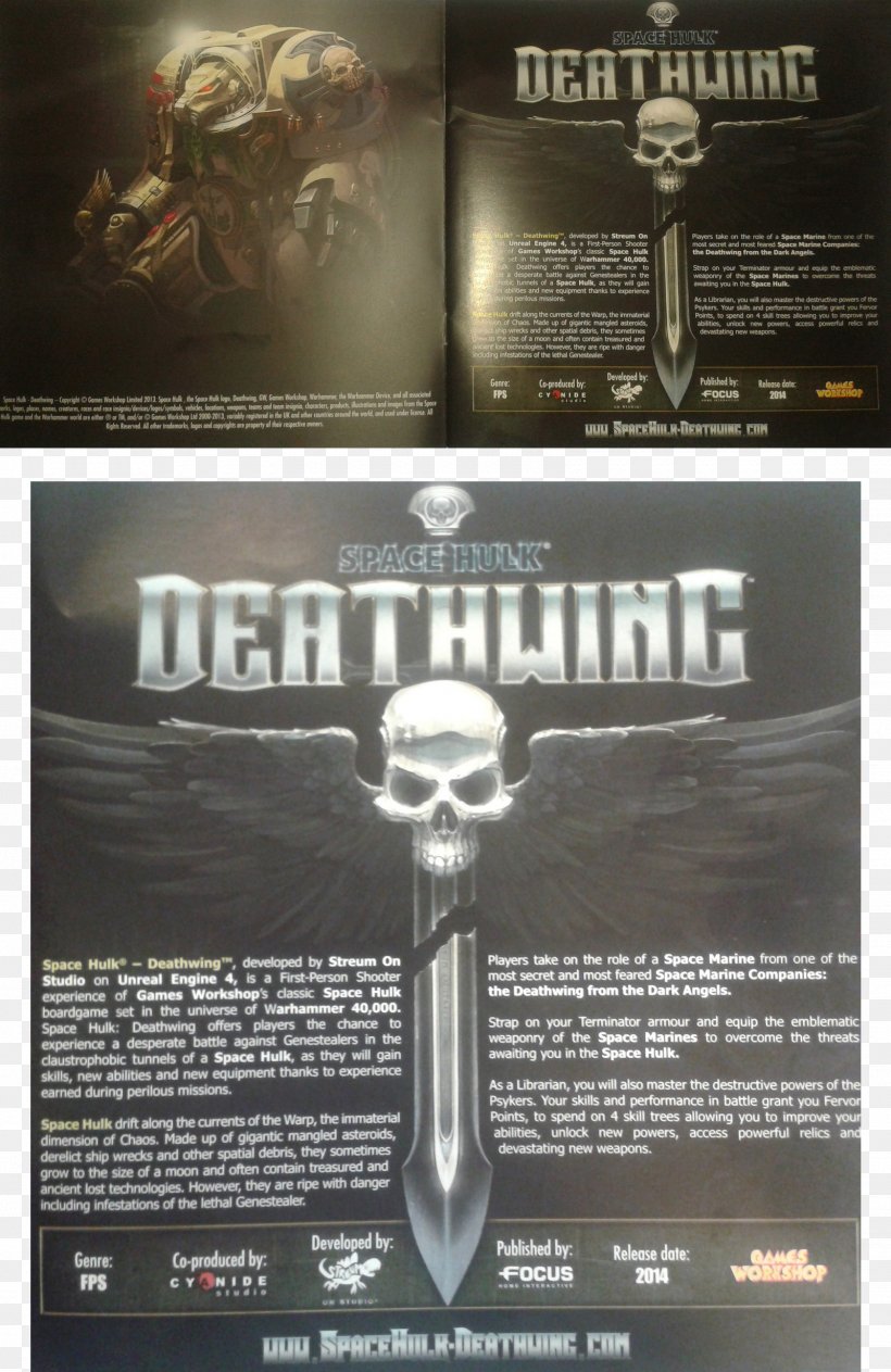 Space Hulk: Deathwing Video Game Personal Computer, PNG, 1600x2465px, Space Hulk Deathwing, Advertising, Computer, Film, Game Download Free