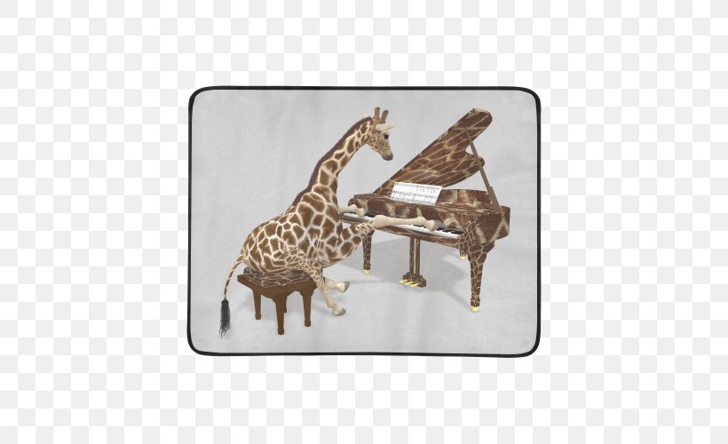 Giraffe Grand Piano Pianist Necktie, PNG, 500x500px, Watercolor, Cartoon, Flower, Frame, Heart Download Free