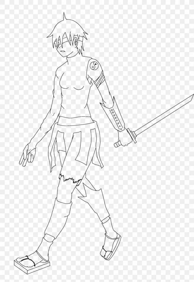 Line Art Drawing Ninja Kunoichi Sketch, PNG, 900x1307px, Line Art, Arm,  Artwork, Black And White, Cartoon