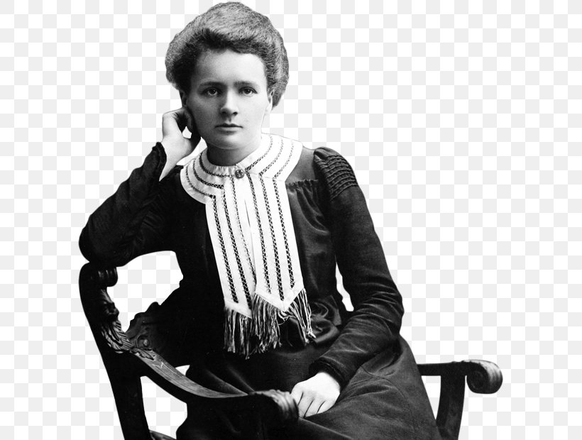 Marie Curie: A Life Scientist Chemist Physicist, PNG, 599x620px, Marie Curie, Black And White, Chemist, Chemistry, Comparison Of Chemistry And Physics Download Free