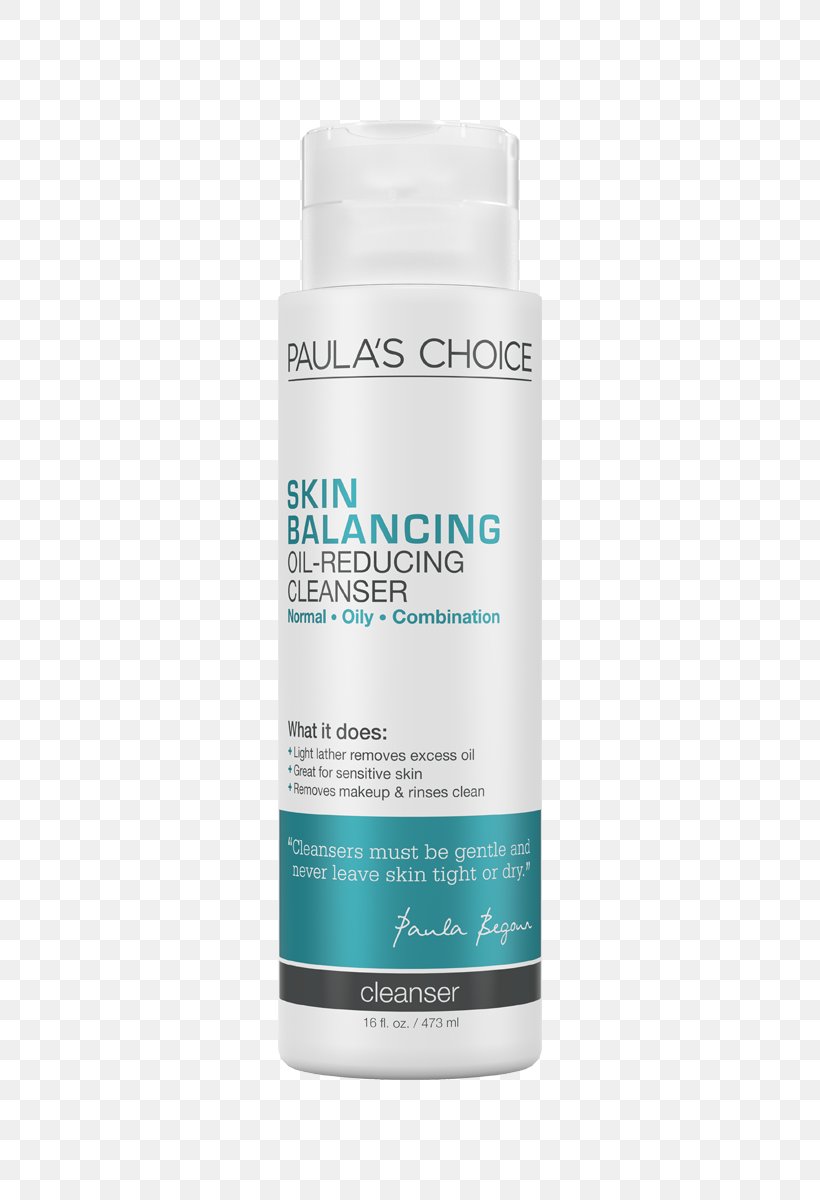 Paula's Choice SKIN BALANCING Oil-Reducing Cleanser Toner, PNG, 800x1200px, Cleanser, Beta Hydroxy Acid, Cosmetics, Cream, Face Download Free
