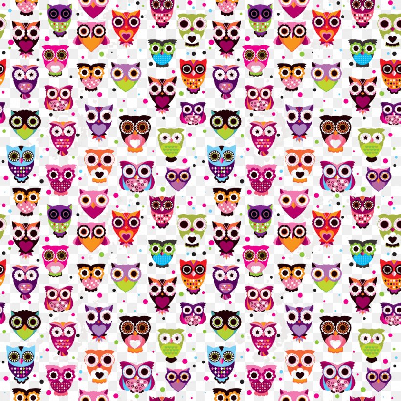 Baby Owls Textile Pattern, PNG, 1000x1000px, Owl, Animal, Area, Baby Owls, Barn Owl Download Free