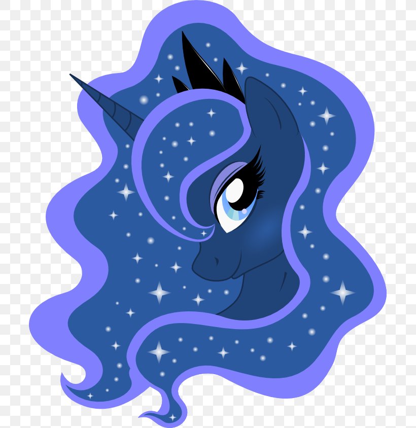Princess Luna Pony Derpy Hooves T-shirt, PNG, 705x844px, Princess Luna, Art, Artist, Cephalopod, Cobalt Blue Download Free