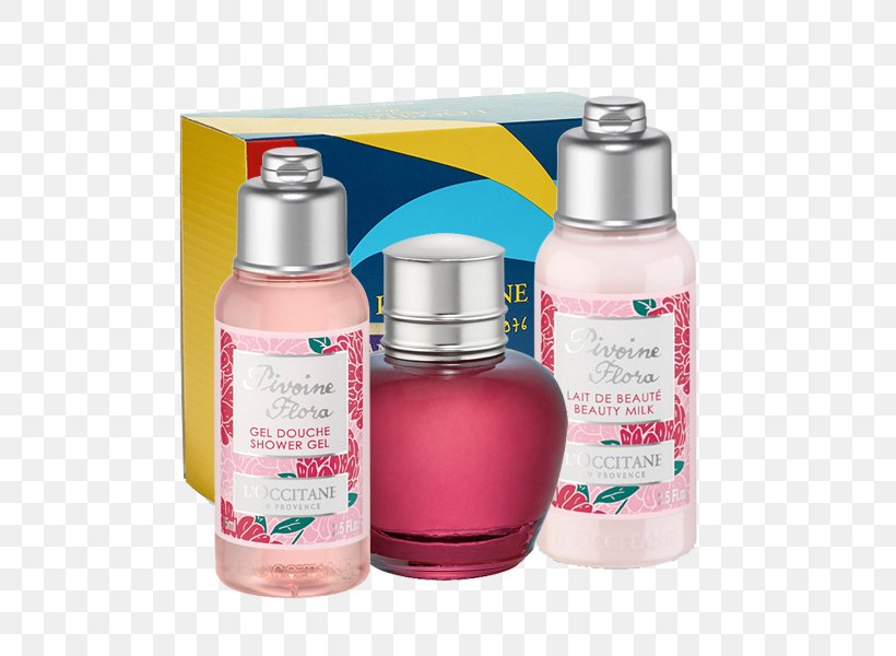 Lotion L'Occitane Pivoine Flora Beauty Milk L'Occitane En Provence Liquid, PNG, 600x600px, Lotion, Beauty, Health, Liquid, Peony Download Free