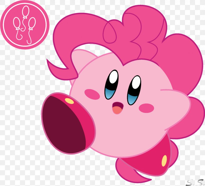 Pinkie Pie Kirby Applejack Twilight Sparkle Fluttershy, PNG, 1089x987px, Watercolor, Cartoon, Flower, Frame, Heart Download Free