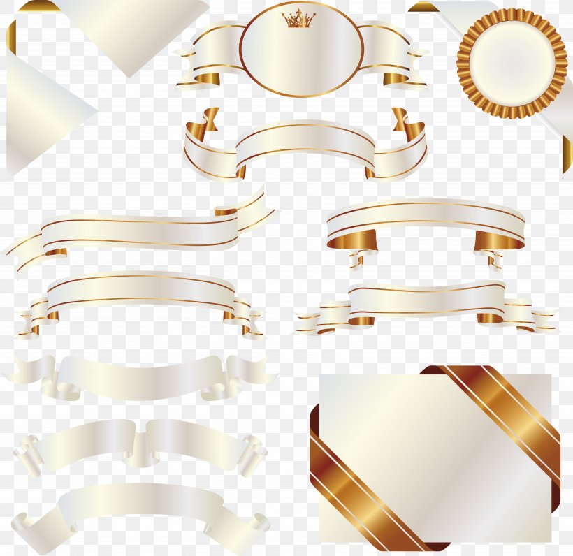 Ribbon Label Advertising, PNG, 6956x6756px, Ribbon, Advertising, Body Jewelry, Brass, Color Download Free