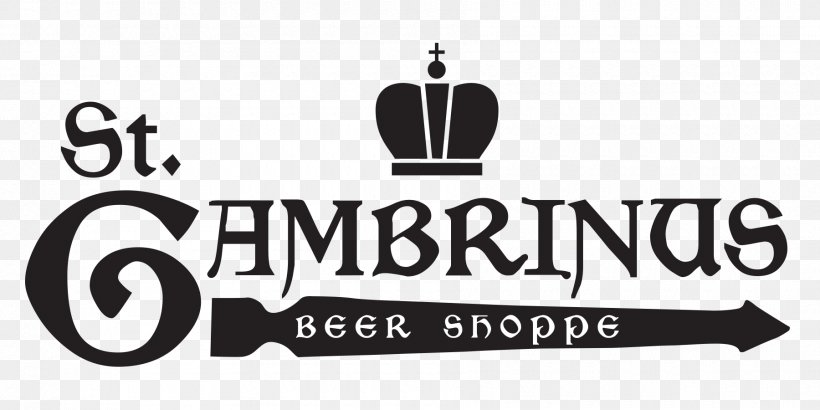St. Gambrinus Beer Shoppe Logo St. Gambrinus Beer Shoppe Brand, PNG, 1800x900px, Gambrinus, Beer, Black And White, Brand, Logo Download Free