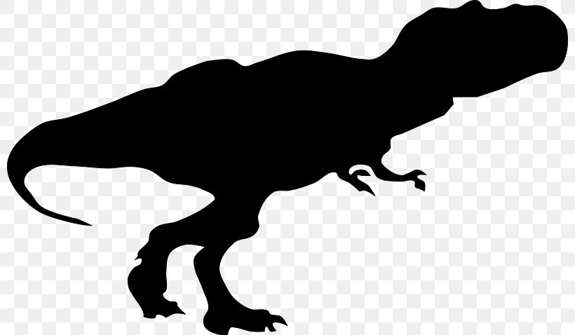 Tyrannosaurus Dinosaur Silhouette Triceratops Ian Malcolm, PNG, 800x478px, Tyrannosaurus, Black And White, Dinosaur, Drawing, Fauna Download Free