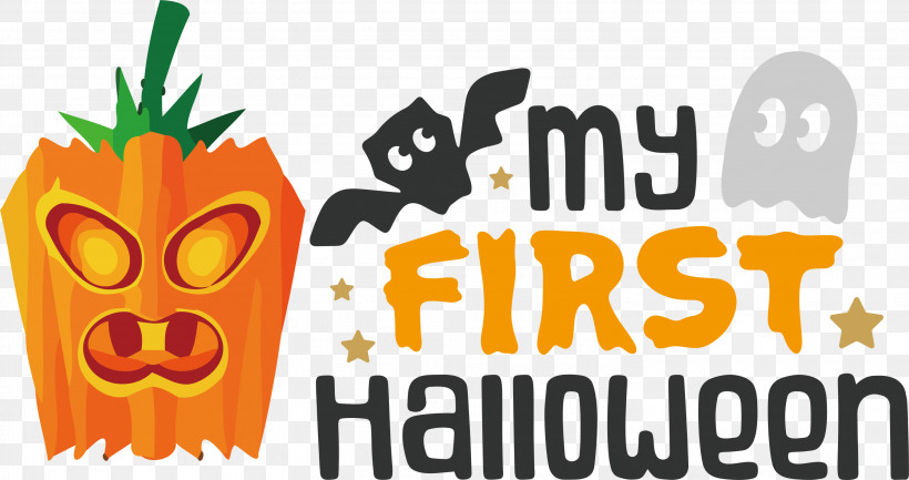 Happy Halloween, PNG, 3000x1585px, Happy Halloween, Commodity, Fruit, Logo, M Download Free