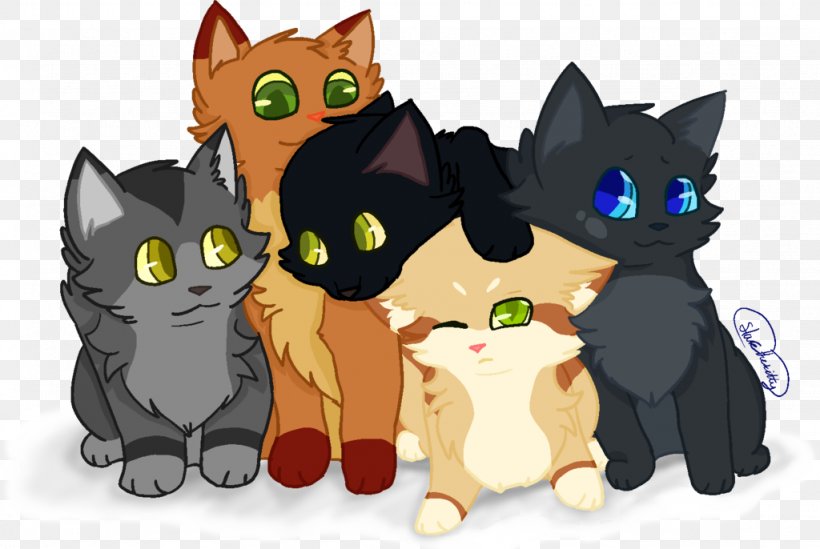 Kitten Cat Warriors Drawing Cinderheart, PNG, 1024x686px, Kitten, Brackenfur, Carnivoran, Cartoon, Cat Download Free