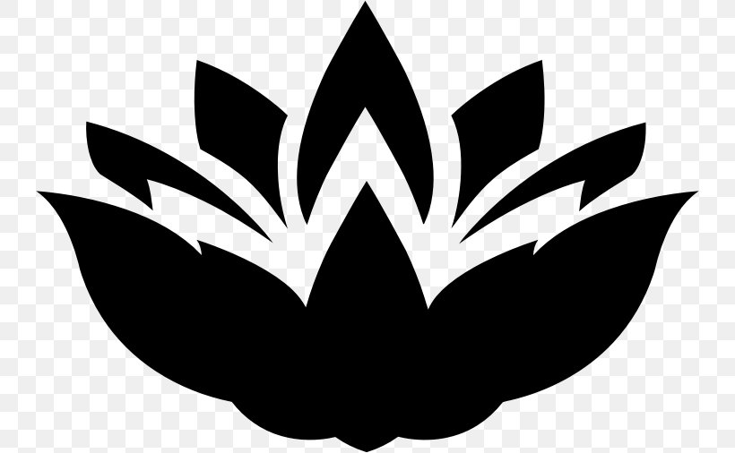 Nelumbo Nucifera Flower Silhouette Water Lily Clip Art, PNG, 740x506px, Nelumbo Nucifera, Aquatic Plants, Art, Black And White, Diagram Download Free