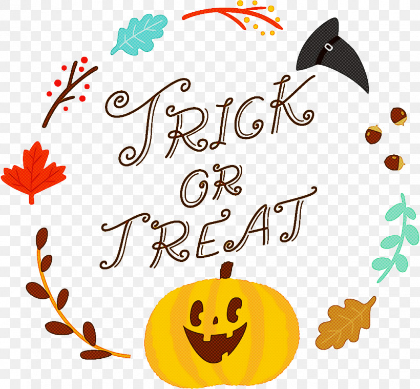 Trick Or Treat Halloween, PNG, 1028x952px, Trick Or Treat, Halloween, Happy, Orange, Smile Download Free