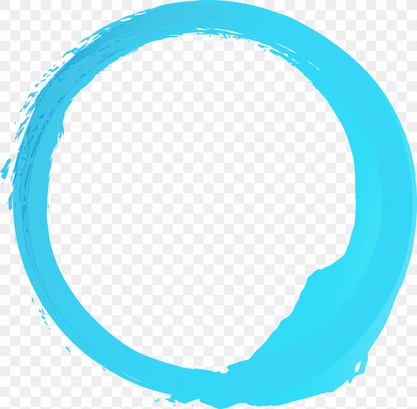 Aqua Turquoise Circle Teal Turquoise, PNG, 3000x2945px, Brush Frame, Aqua, Circle, Frame, Oval Download Free