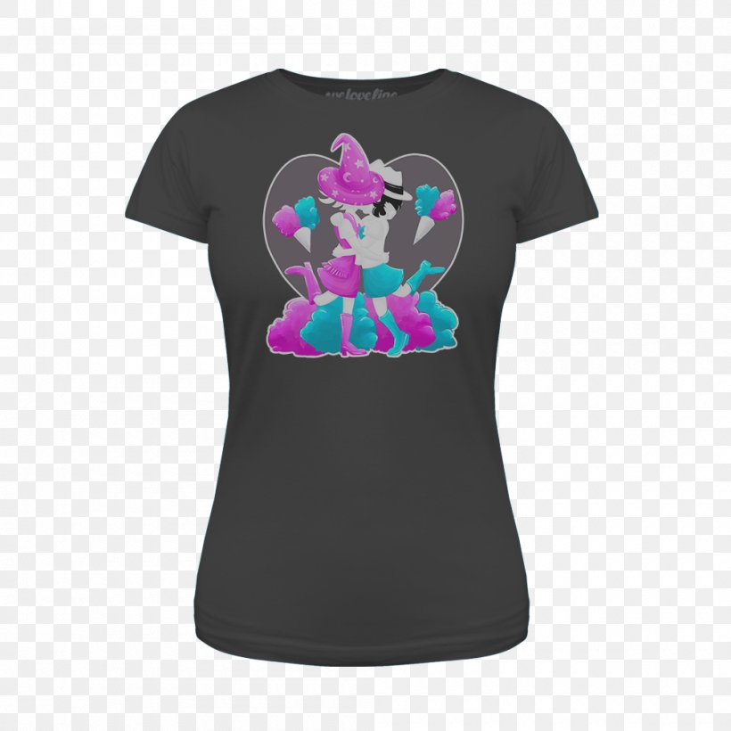 T-shirt Clothing Sleeveless Shirt, PNG, 1000x1000px, Watercolor, Cartoon, Flower, Frame, Heart Download Free