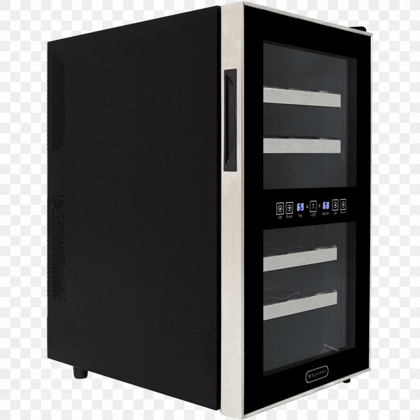 Whynter 21 Bottle Dual Temperature Zone Touch Control Freestanding Wine Cooler Computer Cases & Housings Caviss Cave De Service SN238KBE4, PNG, 1200x1200px, Wine Cooler, Bottle, Computer Case, Computer Cases Housings, Electronic Device Download Free