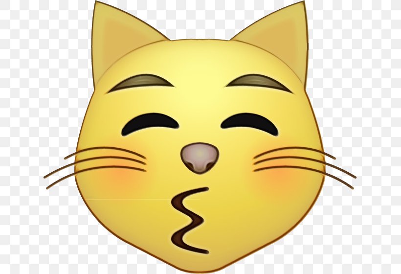 Emoji Iphone Kiss, PNG, 641x560px, Cat, Apple Color Emoji, Cartoon, Cheek, Comedy Download Free