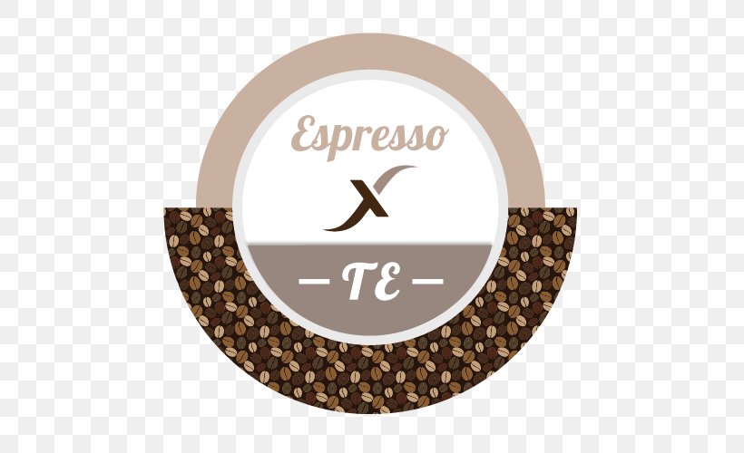 Espresso Coffee Label Tag Printing, PNG, 500x500px, Espresso, Baner, Beige, Brand, Brown Download Free