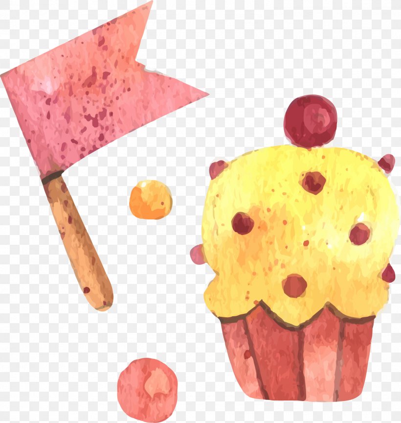 Ice Cream Lollipop Cupcake Watercolor Painting, PNG, 1496x1577px, Ice Cream, Animation, Cake, Cartoon, Cupcake Download Free
