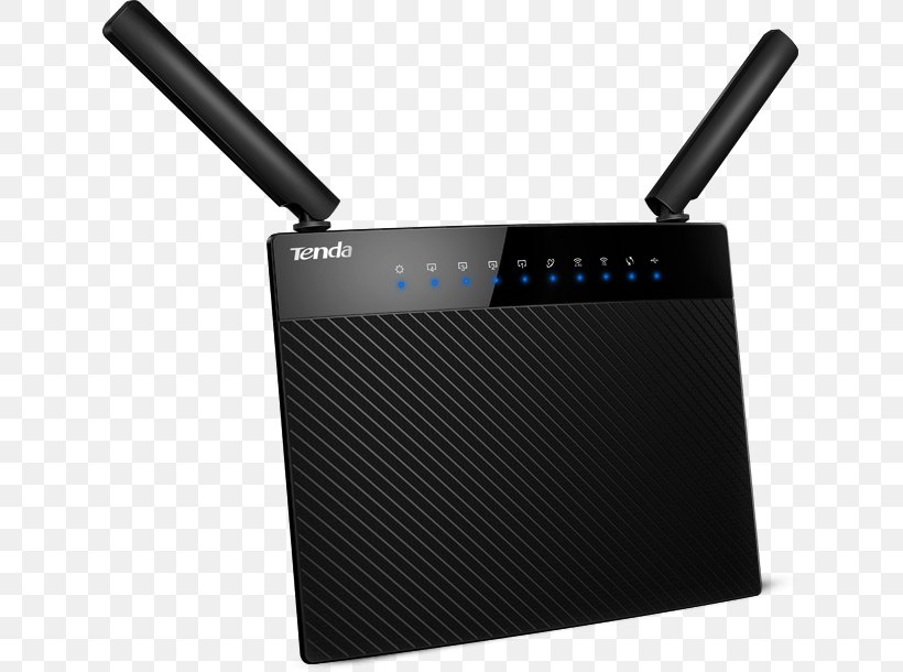 Wireless Router Wi-Fi Tenda AC6 IEEE 802.11ac, PNG, 633x610px, Wireless Router, Cable Router, Computer Port, Default Password, Electronic Device Download Free