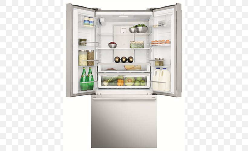 Refrigerator Electrolux French Door FDI90 Freezers Auto-defrost, PNG, 800x500px, Refrigerator, Autodefrost, Defrosting, Door, Efficient Energy Use Download Free
