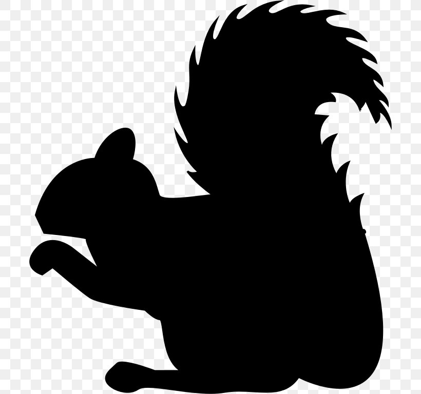 Squirrel Silhouette Clip Art, PNG, 706x768px, Squirrel, Black, Black And White, Black Squirrel, Cartoon Download Free