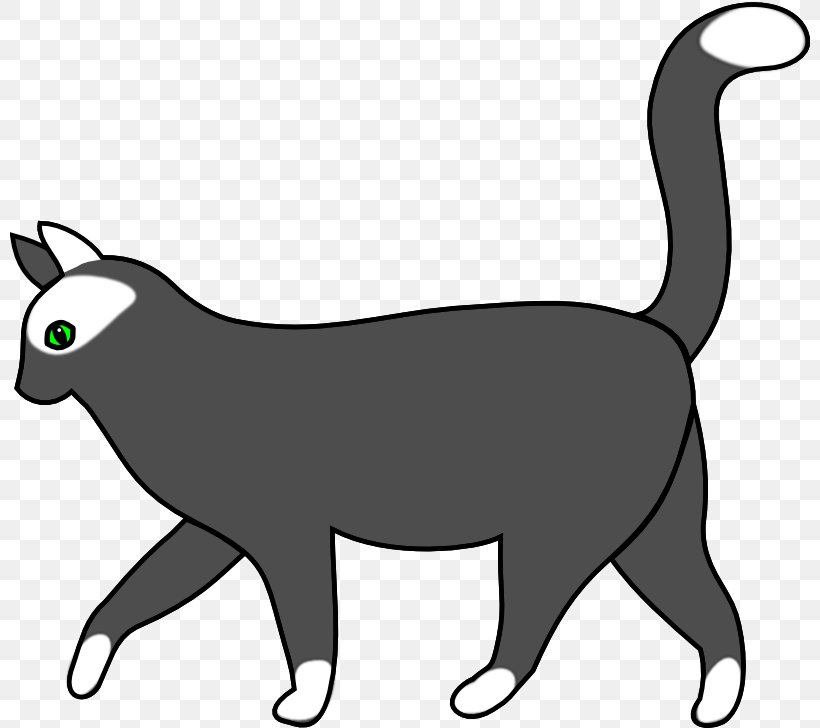 Cat Kitten Clip Art, PNG, 800x728px, Cat, Animal Figure, Artwork, Black, Black And White Download Free