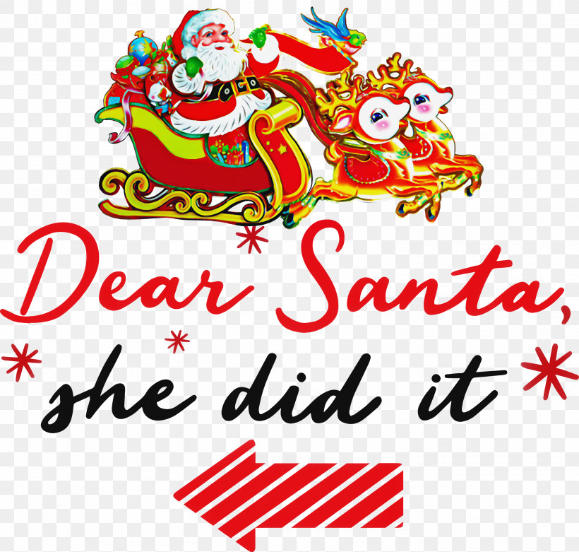 Dear Santa Santa Claus Christmas, PNG, 3000x2859px, Dear Santa, Calligraphy, Christmas, Christmas Day, Santa Claus Download Free