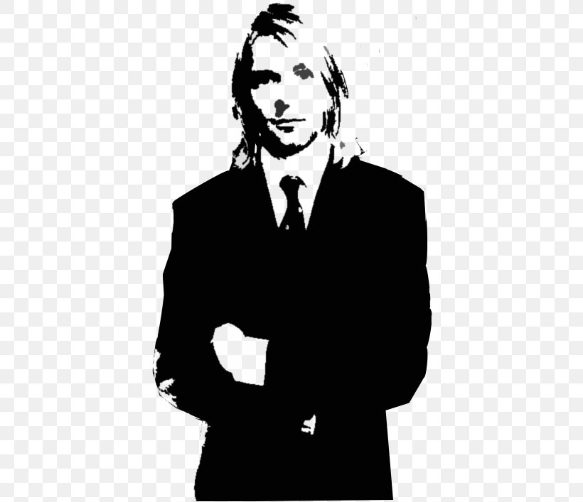 Kurt Cobain Black And White Stencil Pop Art, PNG, 410x707px, Kurt Cobain, Advertising, Art, Black, Black And White Download Free
