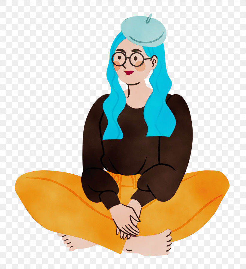 Glasses, PNG, 2283x2500px, Sitting, Cartoon, Glasses, Lady, Paint Download Free