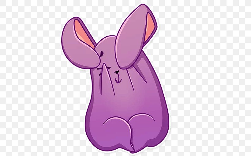Domestic Rabbit Sticker Telegram Easter Bunny Clip Art, PNG, 512x512px, Domestic Rabbit, Blog, Cartoon, Easter Bunny, Knowledge Base Download Free