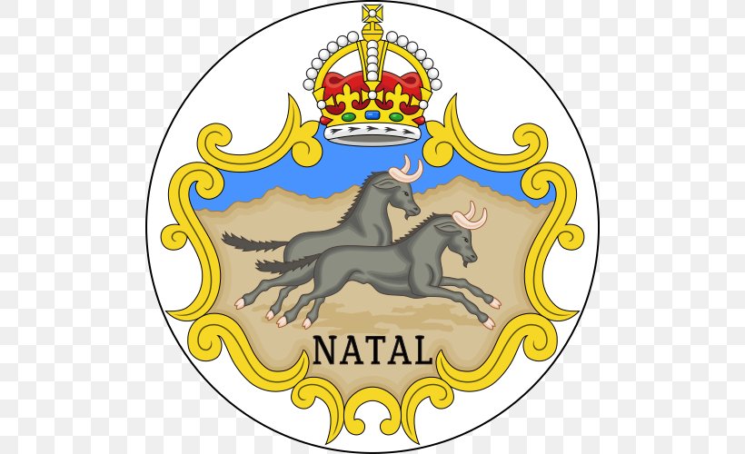 Colony Of Natal Coat Of Arms Of Natal Coat Of Arms Of The Transvaal Natalia Republic, PNG, 500x500px, Colony Of Natal, Badge, Christmas Ornament, Coat Of Arms, Crest Download Free