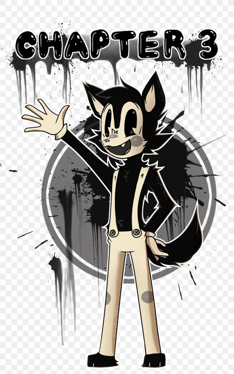 Drawing Bendy And The Ink Machine Doodle Cartoon, PNG, 1000x1600px, Drawing, Art, Bendy And The Ink Machine, Cartoon, Character Download Free