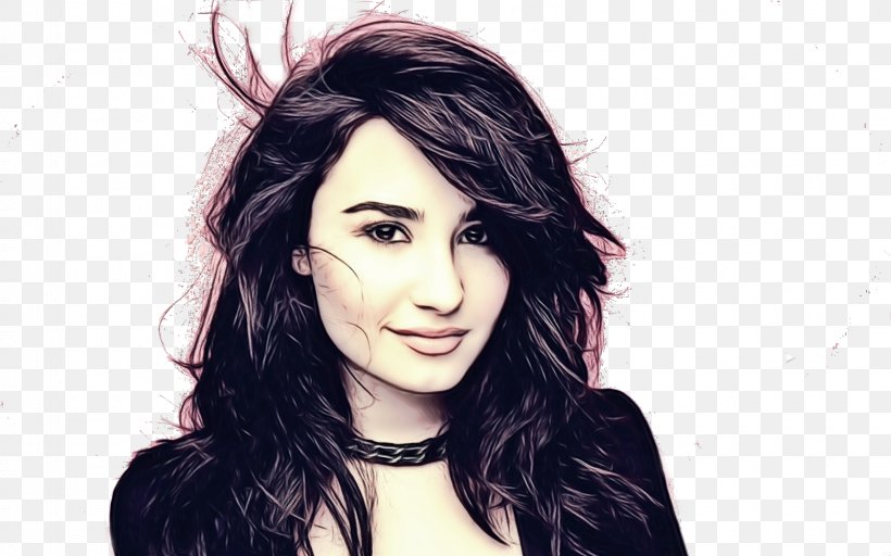 Eye Cartoon, PNG, 1600x1000px, Demi Lovato, Actor, Bangs, Beauty, Black Hair Download Free